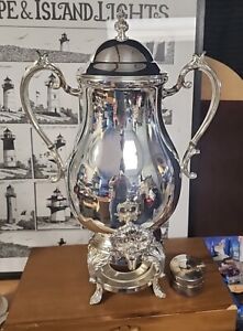 Antique 1883 F B Fb Rogers Silver Co Coffee Urn Pot Tea Silver Plated