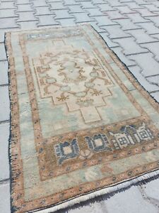 Antique Hand Woven Carpet Over 100 Years Old Historical Artifact Rug Entry Rug