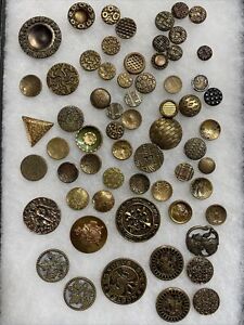 Antique Victorian Jewel Buttons Vintage Lot 18