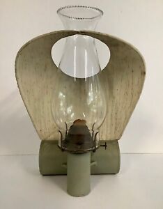Antique Hooded Hurricane Oil Lamp