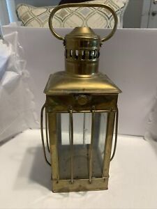 Antique Vintage Brass Lantern Lamp Decorative Hanging Lantern Marine Ship Lamp