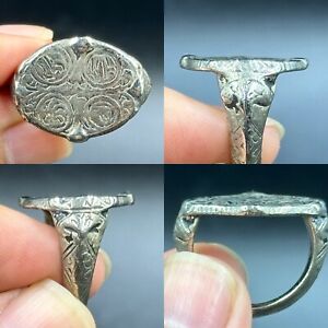 Stunning Ancient Roman Mix Silver Ring With Unique Design
