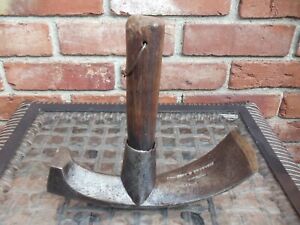 Antique Adze Coopers Tool Hewing Wood Working It Is Marked J04