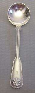 Tiffany Co Shell Thread Bullion Soup Spoon Sterling Silver Pat 1905 5 25 Mono