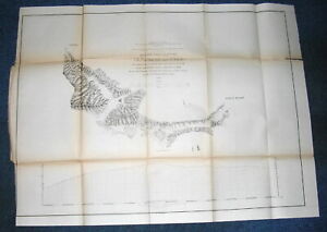 1853 Jeff Davis Map And Profile Of Canada De Las Uvas Rr Routes 