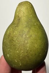 Italian Alabaster Stone Fruit Exceptional Alabaster Green Pear Alabaster Pear