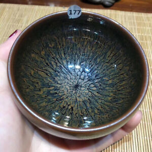 191009 93 Jianzhan China Small Tea Bowl Tenmoku Chawan By Famous Potter Hao Chen