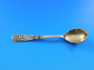 Mixed Metals By Tiffany Co Sterling Demitasse Spoon Gw W Gold Leaves In Wind