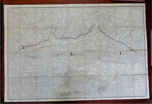 Turnbridge Wells England British Isles C 1871 Wyld Lg Linen Backed Boxed Map