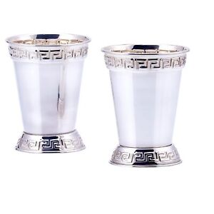 Mint Julep Cups Set Of 2 12 Oz Silver