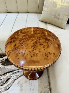 Burl Coffee Table Handmade Thuya Wood Table With Lemon And Walnut Luxury Table