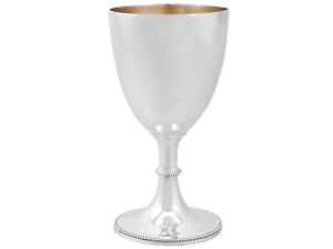Victorian Sterling Silver Goblet By Goldsmiths Alliance Ltd Height 17cm