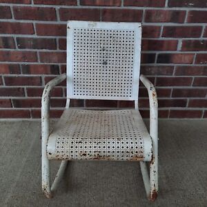 Antique Vintage Child S Patio Chair Porch Rocker Lawn Arm Chair