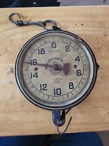 Vintage 20lb Hanging Penn Scale Mfg Co Metal Grocery Store Market Scale