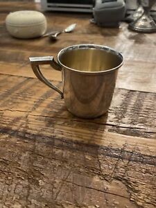 Antique Vintage Sterling Silver Baby Cup