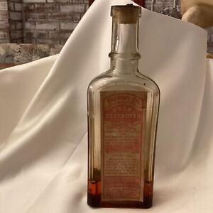 Natures Oil Pain Destroyer 1901 Rubs Liniment Ointment A H Lewis