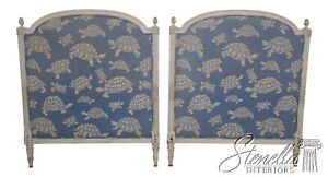 63248ec Pair French Louis Xv Style Painted Finish Twin Bed Headboards