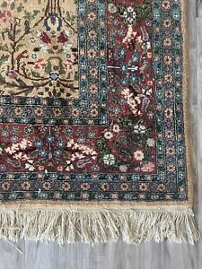 Antique Hand Knotted All Over Floral Authentic P Tabrize Rug 8 X 10 256kpsi 
