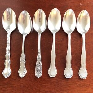 Scrap Or Not Scrap Sterling Silver Teaspoons Mixed Lot 170 Grams Free Shipping
