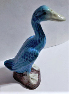 Antique Chinese Sancai Turquoise Aubergine Porcelain Duck Statue Lot