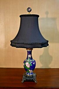 28 Chinese Vintage Cloisonne Vase Lamp Asian Oriental Porcelain Japanese