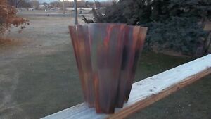 Handcrafted Copper Sconce With Patina Outdoor Indoor Theater Porch