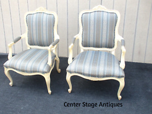 63502 Pair Ethan Allen Bergere Armchair Chairs
