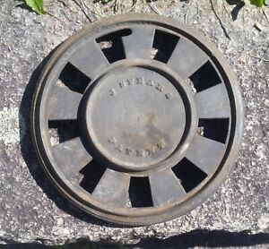 Antique James Spears Cast Iron Open Round Grate