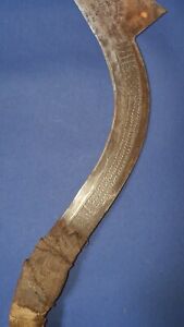 Antique African Sickle Knife Ngombe People Central African No Sword Dagger