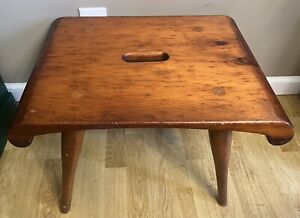 Vintage Solid Wood Bench Table 21 25 W X 16 D X 14 Tall