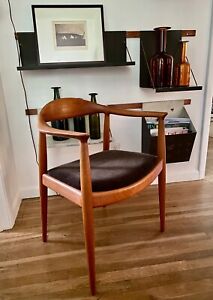 Vintage Hans Wegner Chair For Johannes Hansen Made In Denmark