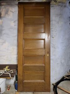 Solid Wood 5 Panel Door 30 W X 80 