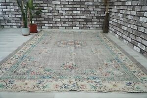 Turkish Gray Rug Natural Oushak Rug Carpet 6 46x9 51 Ft H 1499