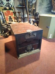Antique Japanese Tansu Ships Chest Video