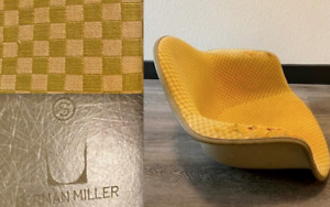 Sale Eames Alexander Girard Checkerboard Greige Fiberglass Herman Miller Chair