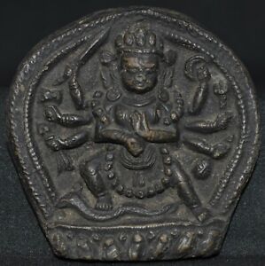 Antique Tsa Tsa From Tibet Mahakala 2 75 Inches High