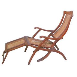 Antique Wood Steamer Deck Chair Circa 1890 England