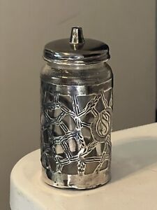 Sterling Silver 925 Overlay Glass Bottle Shaker 5 