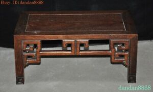 20 Old Chinese China Huanghuali Wood Hand Carved Coffee Table Desk Wooden Table
