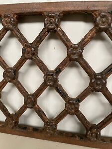 A Beautiful French Antique French Cast Iron Fence Deco Piece Panel
