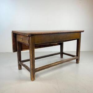 Vintage 19th Century Georgian Side Table Desk Workbench Console Table 4051