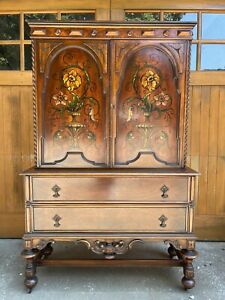 Antique Jacobean Revival Style Walnut Sideboard 19th C Sligh Furniture