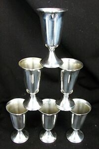 Antique Cordials Sterling Silver Unweighted C 1940 S