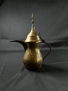 8 Antique Islamic Oriental Brass Bronze Jug Pitcher Ibrik Teapot Middle East