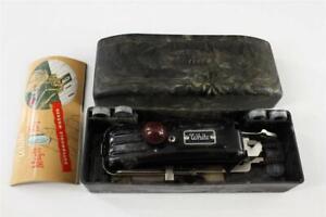 Vintage White Sewing Machine Parts Magic Key Buttonhole Worker Lucite Case
