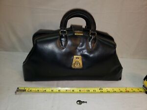 Doctor Leather Bag Genuine Leather Pci Black Cincinnati Ohio K3 Vintage