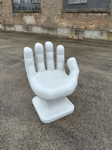 Light Gray Right Hand Shaped Chair 32 Tall Adult Size 70 S Retro Icarly New