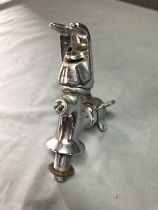 Vintage Industrial Standard Chrome Brass Water Fountain Bubbler Old 667 24b