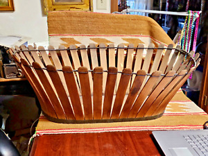 Rare 1900s Pleasant Hill Kentucky Shaker Picket Fence Basket Laundry 29 75 L