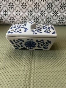 Vintage Chinese Incense Box Porcelain
